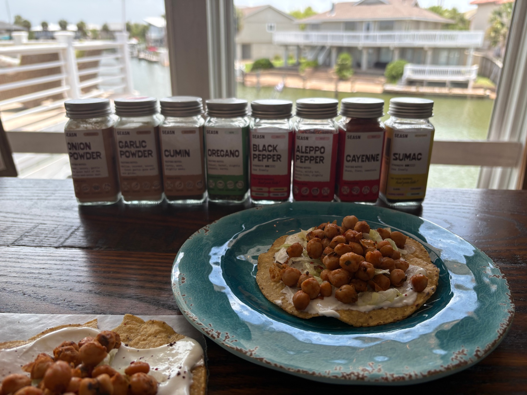 Crispy chickpea tostadas